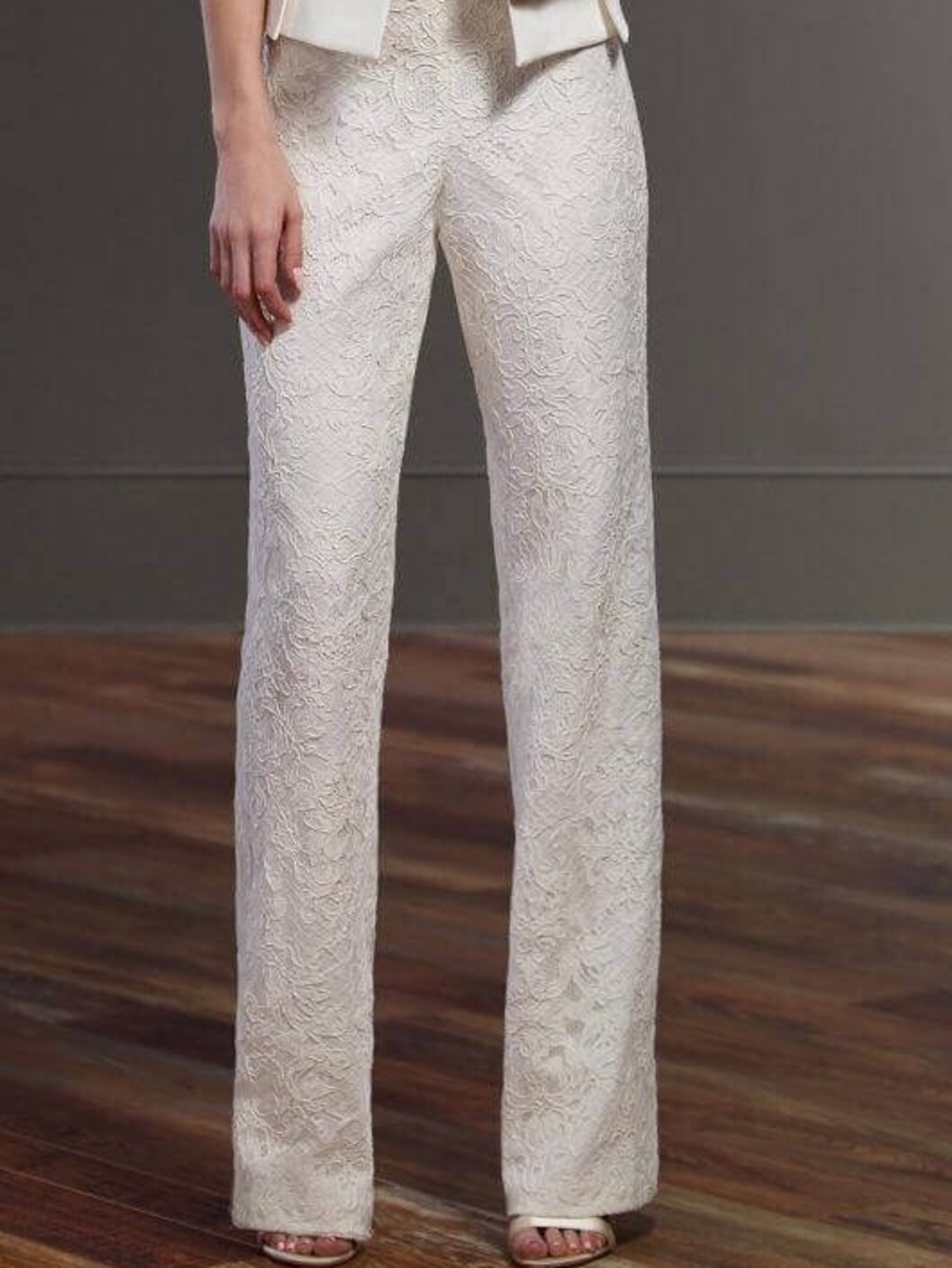 Martina Liana Peyton Lace Straight-Leg Trousers